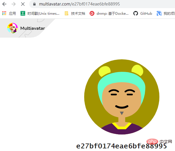 php轻松实现可爱的随机头像