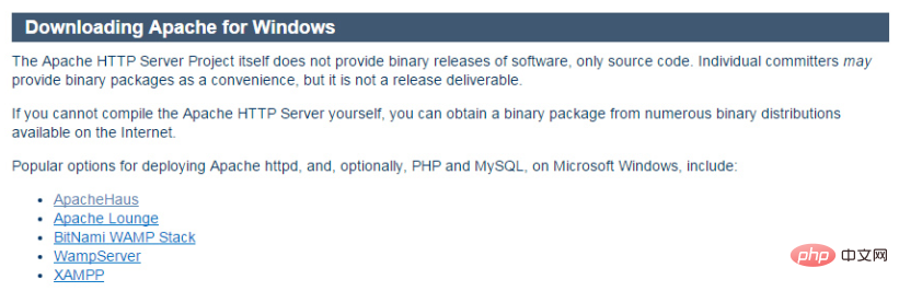 php7 安装指南(windows)之apache安装（一）