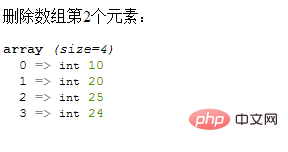 php怎么删除数组的第i个元素