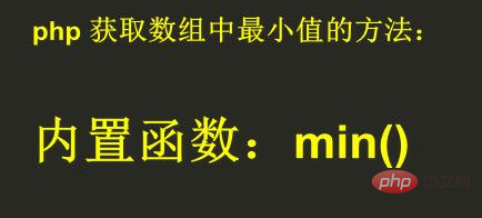 php 怎么查询数组字段最小值