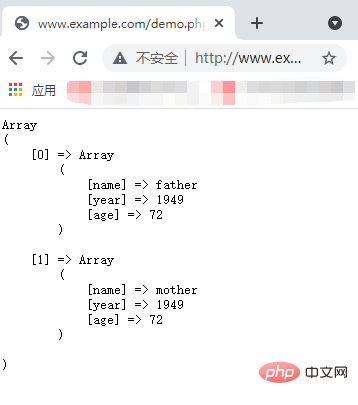 PHP中怎样定义多维数组及获取其中元素？